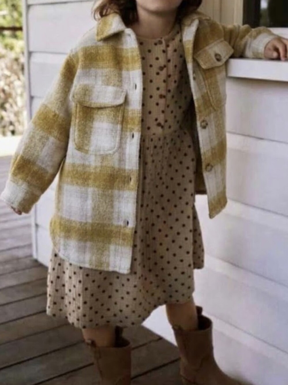 Sz 8 Kids Zara Plaid Jacket In Like New Condition